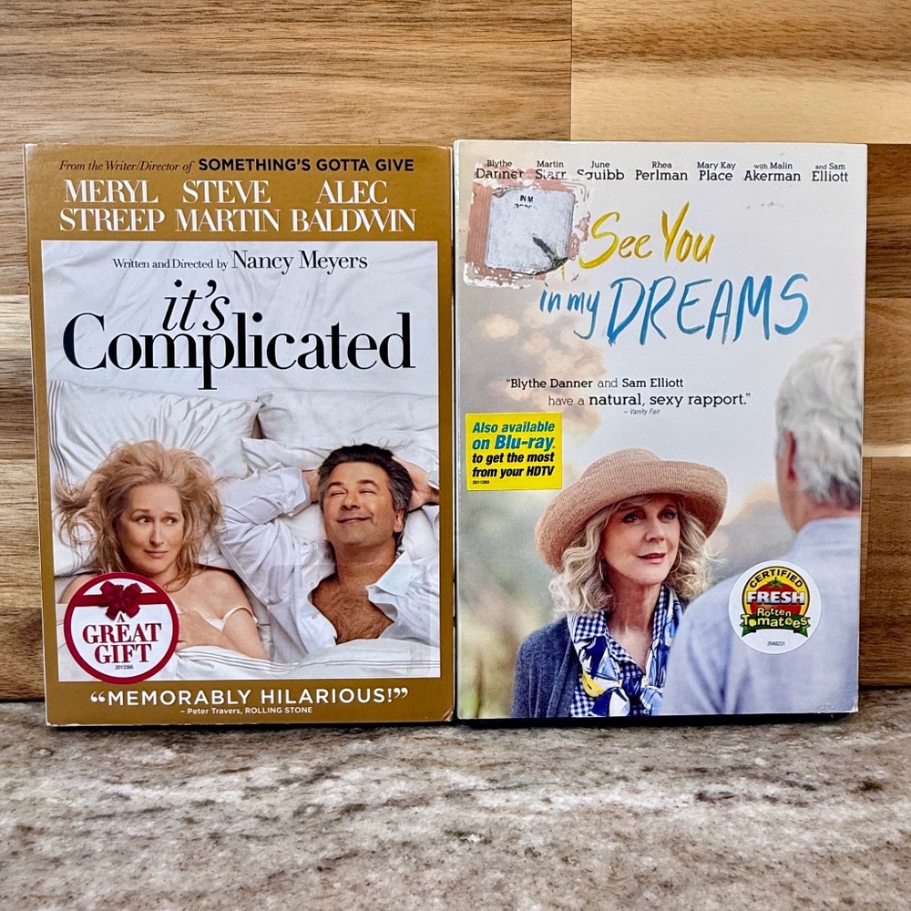 📀 Romance 2 DVD Bundle – It’s Complicated + I’ll See You in My Dreams 💕🎬